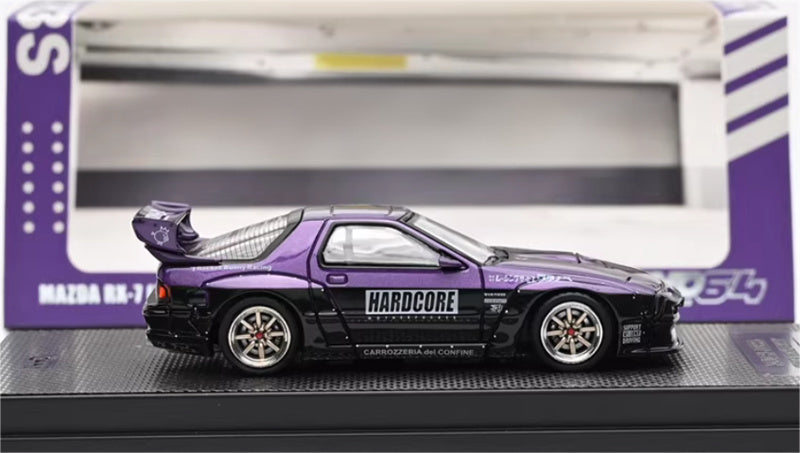 INNO64 Mazda RX7 (FC3S) PANDEM ROCKET BUNNY Purple 1:64 car Pre-built Model view4
