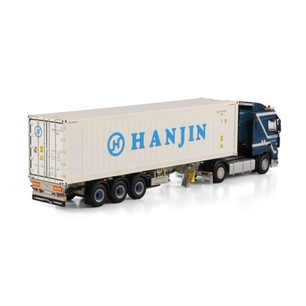 1:50 DAF JAN MAASDAM 95XF CAB 4X2 + 40FT REEFER CONTAINER WSI   Diecast Model