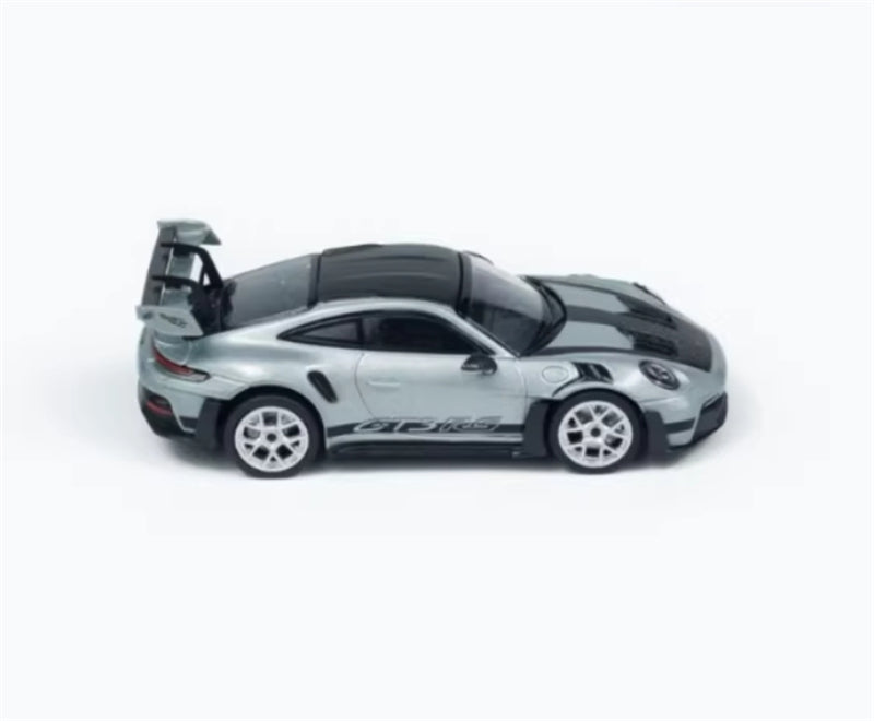 MINICHAMPS Porsche 911 GT3 RS 2024 Light Silver with Silver Wheels Limited Edition 1:64 Car Pre-built Model