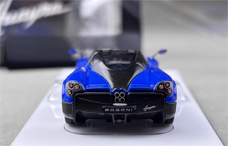HKM Premium Pagani Huayra Coupe Ocean Blue Limited Edition 999PCS ONLY 1:64 Car Pre-built Model view5