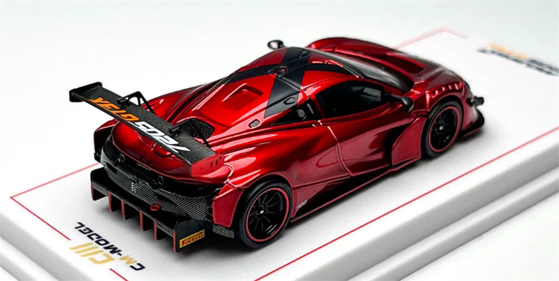 1:64 Mclaren 720S GT3X Metallic Red CM-MODEL DIECAST Civil Car Model
