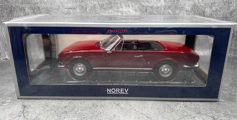NOREV Peugeot 504 Cabriolet 1972 red 1:18 Car Pre-built Model view11