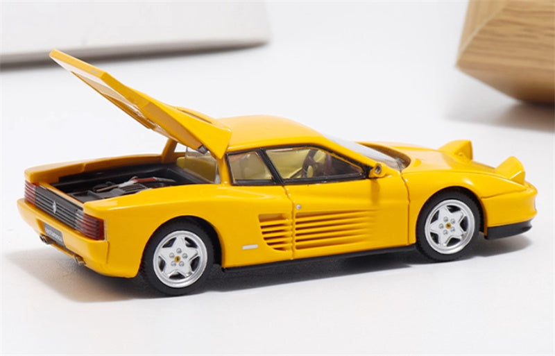 XF MODEL Ferrari Testarossa F110 supercar Yellow 1:64 Car Pre-built Model view11