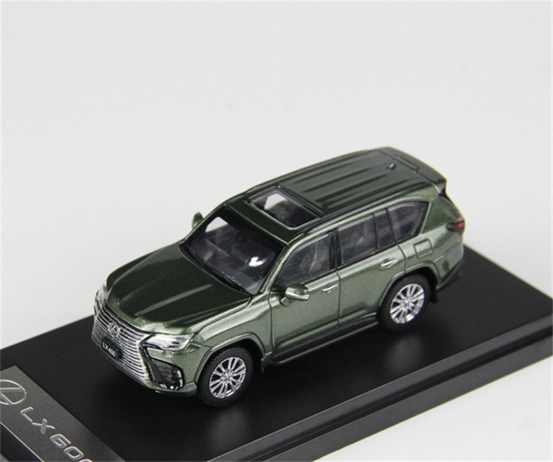 LCD-MODELS Toyota Lexus LX600 SUV Nori Green 1:64 car Pre-built Model view2