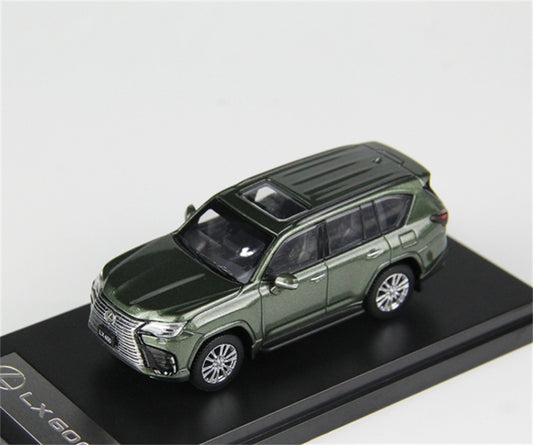 LCD-MODELS Toyota Lexus LX600 SUV Nori Green 1:64 car Pre-built Model view2