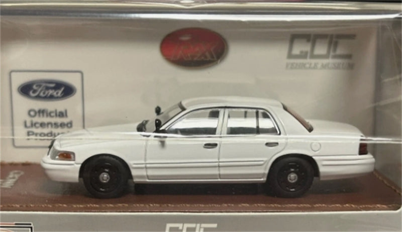 1:64 Ford Crown Victoria White with Black Wheels GOC DIECAST Limited Edition 799pcs ONLY Model