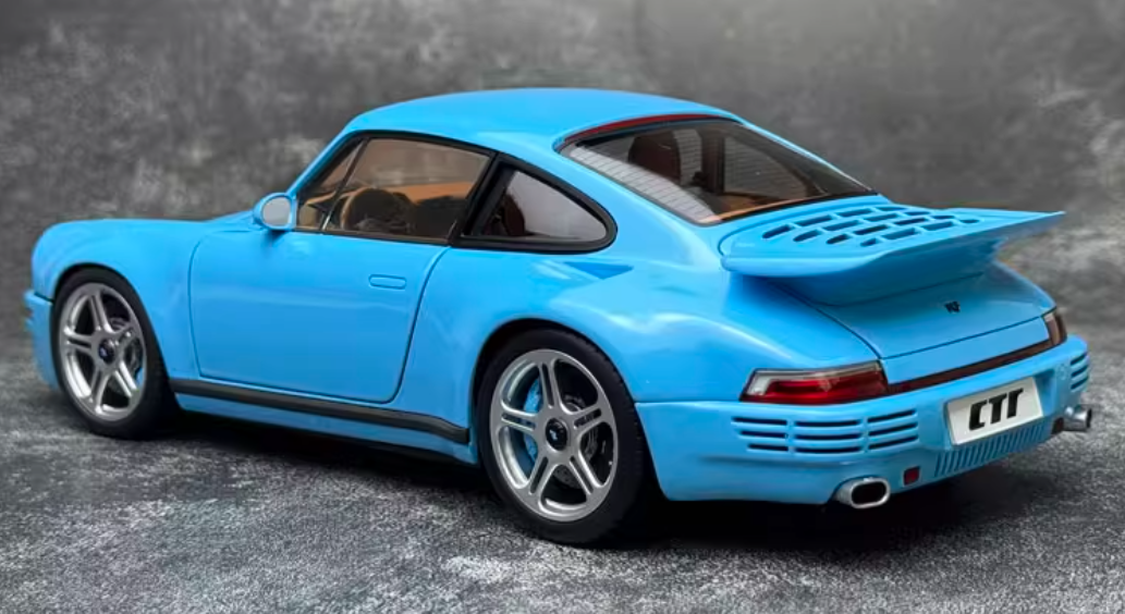 Almost Real Porsche Ruf CTR Anniversary Edition 2017 Sky Blue Limited Edition 504PCS ONLY 1:18 Car Pre-built Model view4