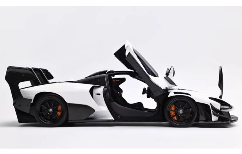 1:18 McLaren Senna GTR LCD White Diecast Model view6