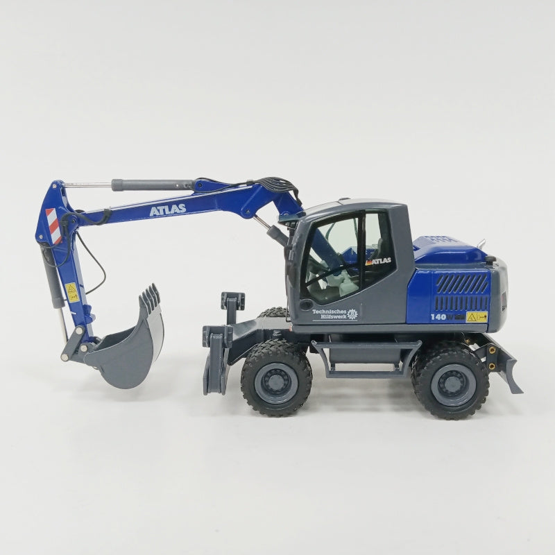 NZG ATLAS 140W echnisches Hiliswerk Wheeled Excavator 1:50 Truck Pre-built Model