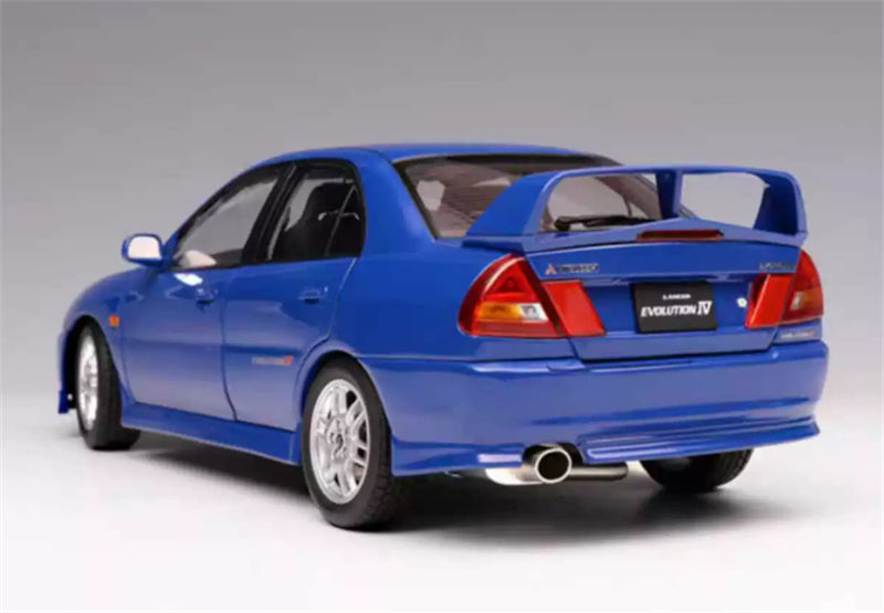 1:18 Mitsubishi Lancer Evolution IV  ice blue MOTORHELIX Limited Edition 499PCS ONLY DIECAST Model