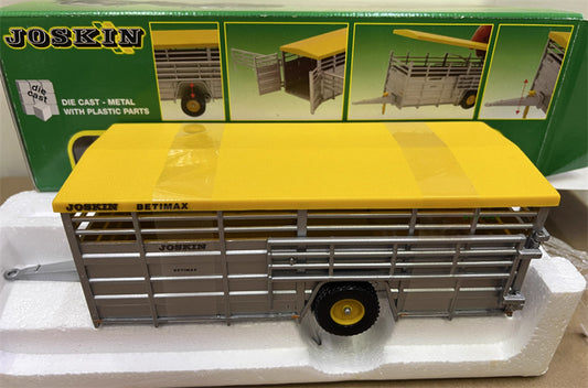 ROS Joskin Carro porta animali Livestock TRANSPORT trailer silver 1:32 Truck Pre-built Model