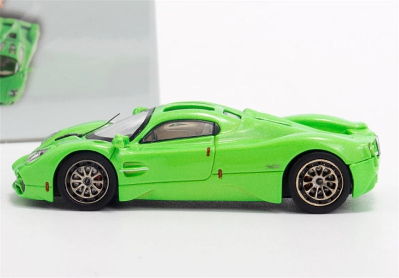 RHINO MODEL Pagani Utopia Ice Green Supercar 1:64 car Pre-built Model view3
