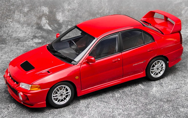 MOTORHELIX Mitsubishi Lancer Evolution IV Parma Red Limited Edition 499PCS ONLY 1:18 Car Pre-built Model view4