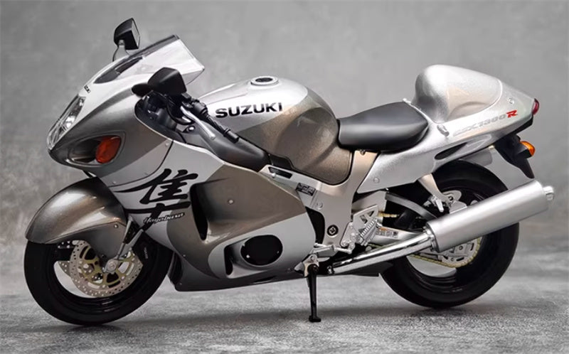 1:12 Suzuki GSX-1300R Hayabusa  silver  LCD MODELS  DIECAST motorcycle Model