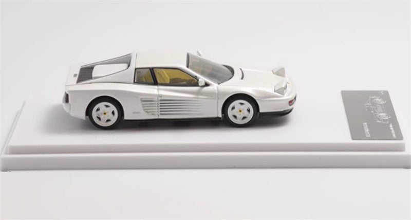 XF MODEL Ferrari Testarossa F110 supercar White 1:64 Car Pre-built Model view2
