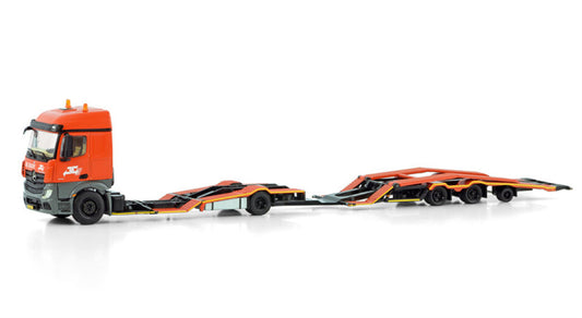 WSI ACTROS MP4 2.300MM STREAM SPACE 4X2 TRUCK TRANSPORTER COMBI De Rooy 1:50 Model