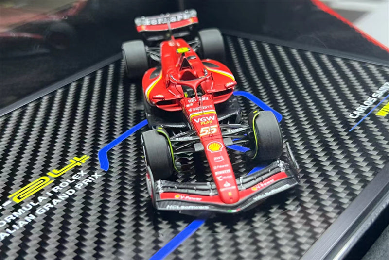 1:43 BBR MODELS Ferrari SF24 GP AUSTRALIAN GRAND PRIX 2024 #16 & SAINZ #55 SET view8