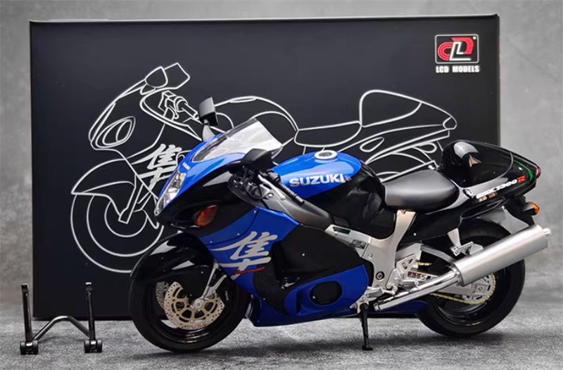 1:12 Suzuki GSX-1300R Hayabusa  blue-black  LCD MODELS  DIECAST motorcycle Model