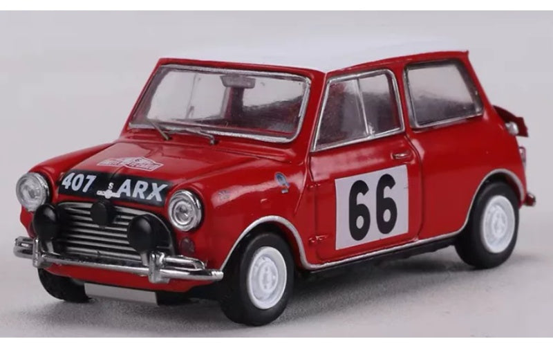1:64 Mini Cooper S RALLYE MONTE-CARLO 1968 Red GCD #66 RHD DIECAST Model