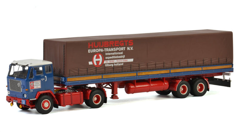 WSI VOLVO F88 4x2 CURTAINSIDE CLASSIC - 2 AXLE Huijbregts 1:50 Truck Pre-built Model