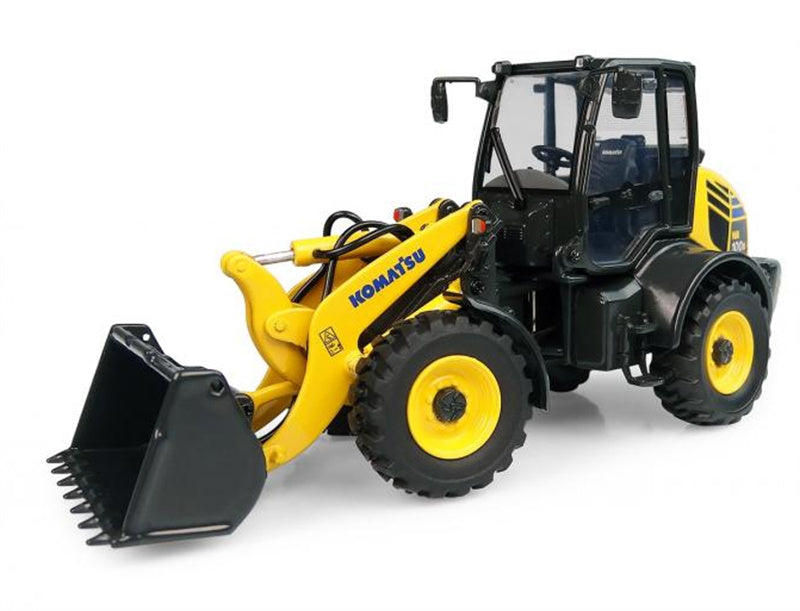 Universal Hobbies Komatsu WA100M-8 Wheel Loader Forklift 1:50 Truck Pre-built Model