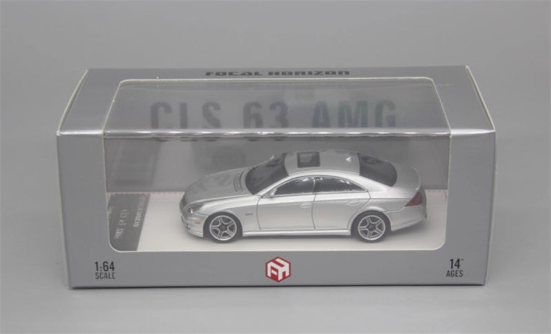 Focal Horizon Mercedes BENZ CLS63 AMG first generation C219 silver Limited Edition 999PCS ONLY 1:64 Car Pre-built Model view9
