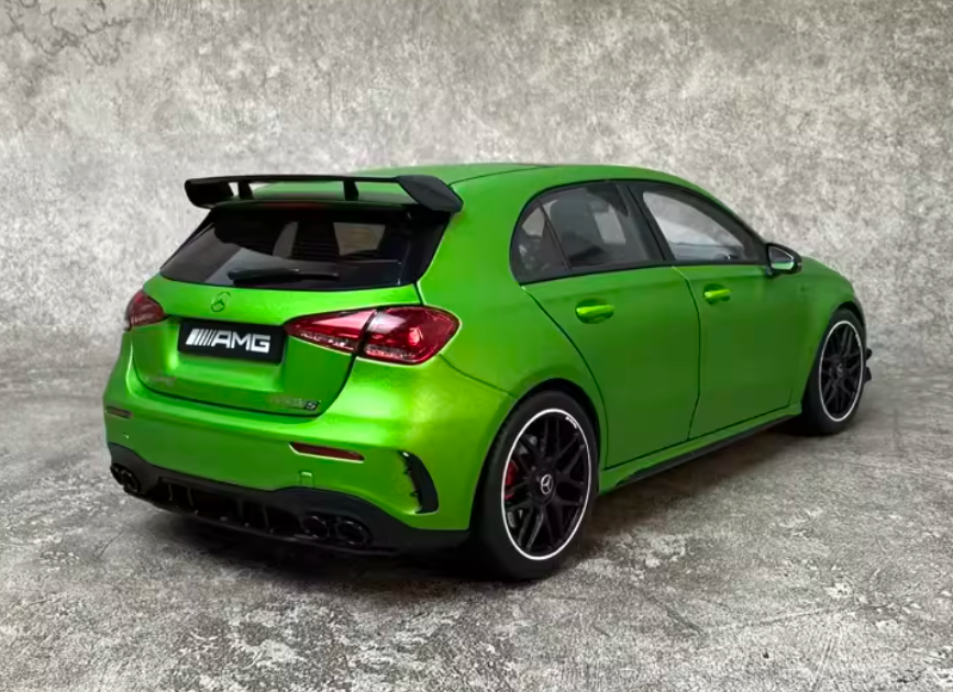 1:18 Mercedes-Benz AMG A45 S  Green Demon  NZG Magic Flame Green Special Edition LTD 200PCS ONLY DIECAST car Model