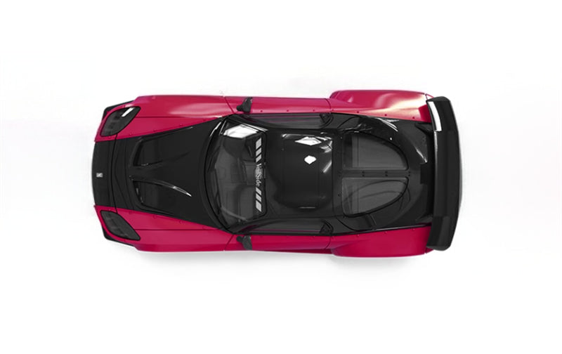 SUPDAR Mazda RX-7 Veilside Rose Red Limited Edition 999PCS ONLY 1:64 Car Pre-built Model view2