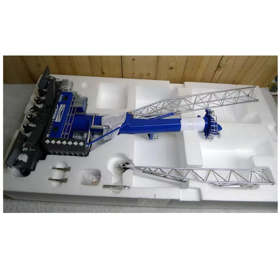 NZG Liebherr LHM 500 Mobile Harbour Wallmann & co Crane blue 1:87 DIECAST Crane Truck