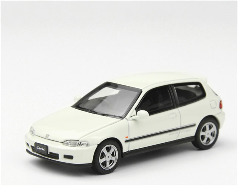 LCD-MODELS Honda Civic SiR II EG6 White 1:64 car Pre-built Model view2