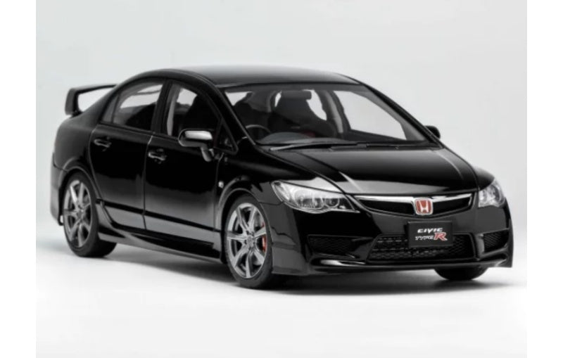 1:18 Honda Civic Type R FD2 Late Version MotorHelix Limited Edition 399PCS ONLY Crystal Metal Black Diecast Model view5