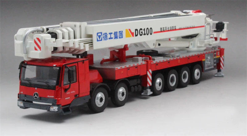 1:50 Mercedes-Benz  DG100 XCMG With Figure version Red White Diecast Model