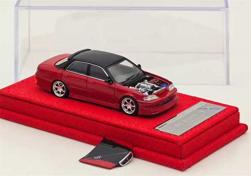 1:64 Toyota Cresta Pearl Red Mortal Model Limited Edition 1199PCS ONLY DIECAST Civil Car Model