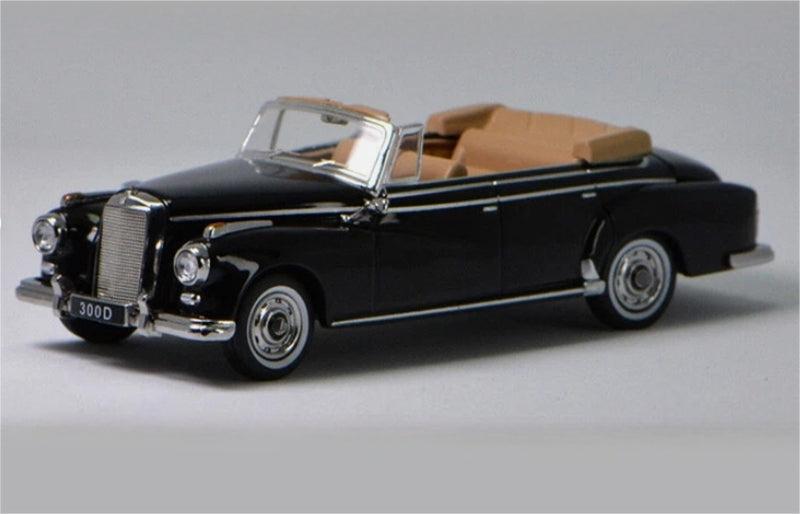 GFCC Mercedes Benz 300D 1959 Covertible Black LHD 1:64 car Pre-built Model view1