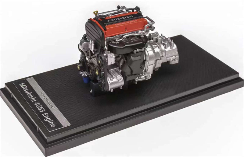 MOTORHELIX Mitsubishi 4G63 EVo4 ENGINE 1:18 Car Accessories Pre-built Model view4