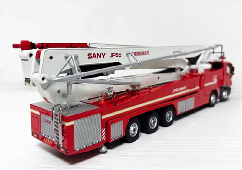 SANY JP65 65M large-span lifting jet fire truck Limited Edition 1:50 Truck Pre-built Model