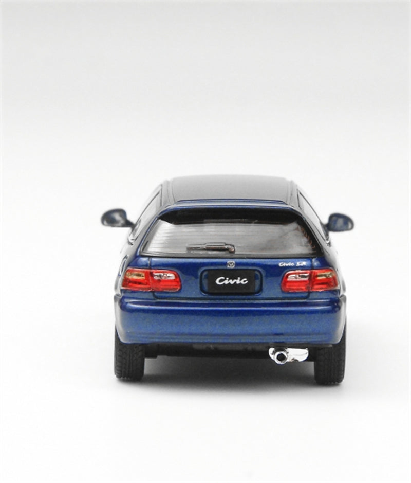 LCD-MODELS Honda Civic SiRII EG6 Blue 1:64 car Pre-built Model view7