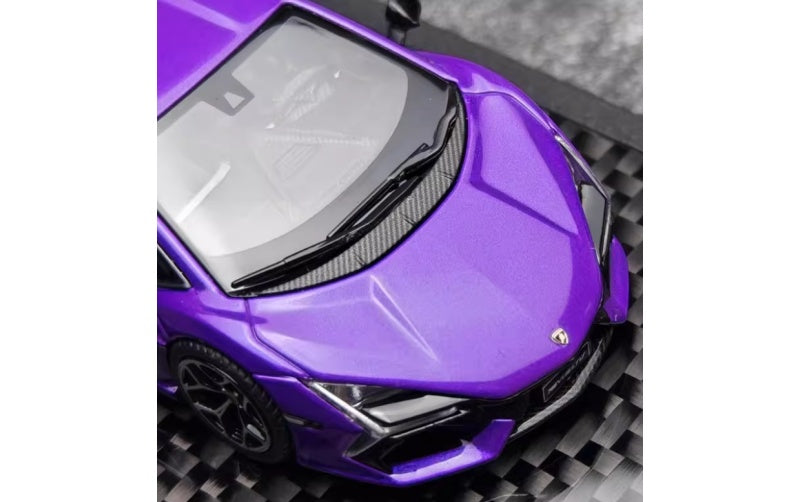 1:64 Lamborghini Revuelto Purple LCD MODELS DIECAST Car Model