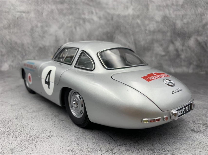 CMC Mercedes Benz 300SL W 194 Carrera Panamericana 1952 Silver #4 1/18 car Pre-a Model