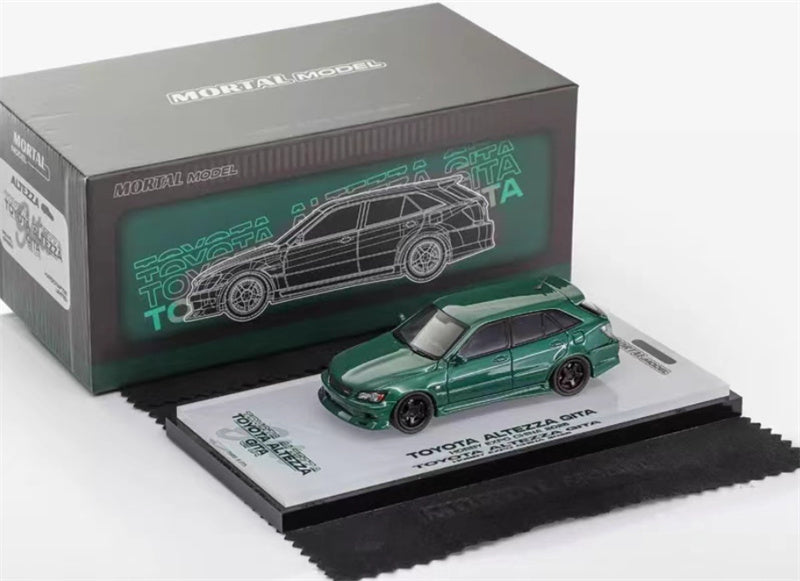Mortal TOYOTA ALTEZZA GITA IS200 Exhibition HEC Limited green Limited Edition 1:64 Car Pre-built Model view7