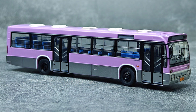 AUTO-GLIMPSE Huanghai DD6121HS City Bus Non air-conditioned version Purple 1:64 Bus Pre-built Model view8