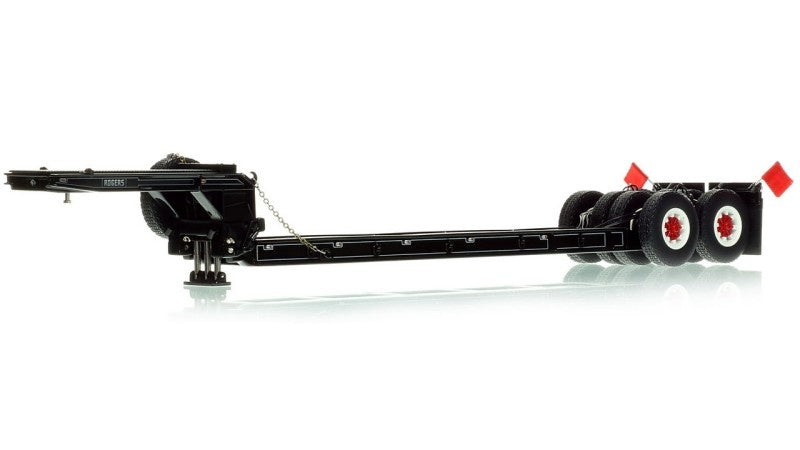 1:50 Rogers  1950s 90-Ton Beam Trailer Heavy Haul Replicas  Black Diecast Model
