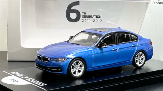 1:64 BMW 3 Series F30 Esto Blue Almost Real DIECAST Civil Car Model
