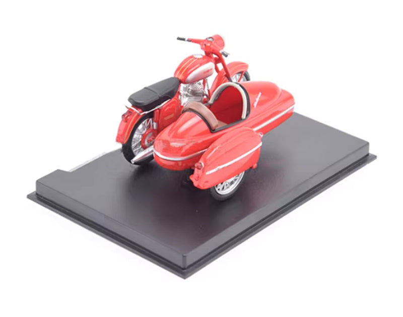 Modimio Czechoslovak motorcycle Jawa 350/360 Red motorcycle Pre-built Airliner Model Display view4