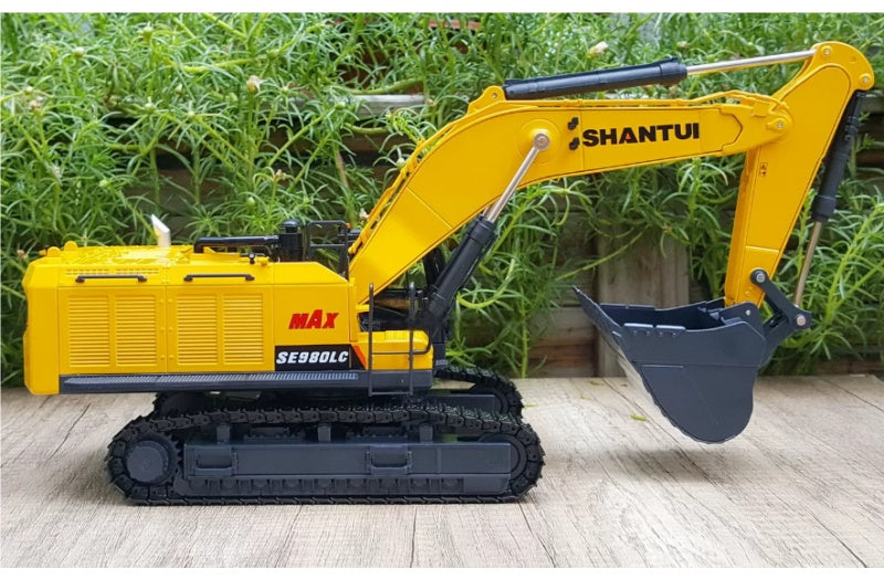 SHANTUI SE980LC Large-Scale Mining Excavator Yellow 1:35 Truck Pre-built Airliner Model Display view6