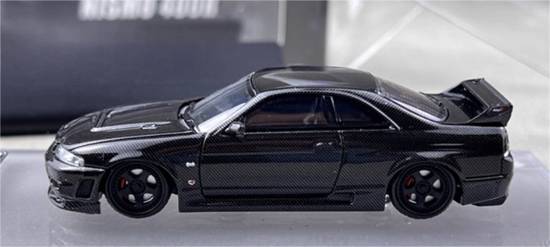 Focal Horizon Nissan GT-R R33 Nismo 400R All Carbon Black Limited Edition 999PCS ONLY 1:64 Car Pre-built Model view4