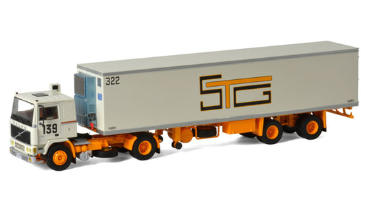 WSI VOLVO F10 4x2 REEFER TRAILER CLASSIC - 2 AXLE STG Autier 1:50 Truck Pre-built Model