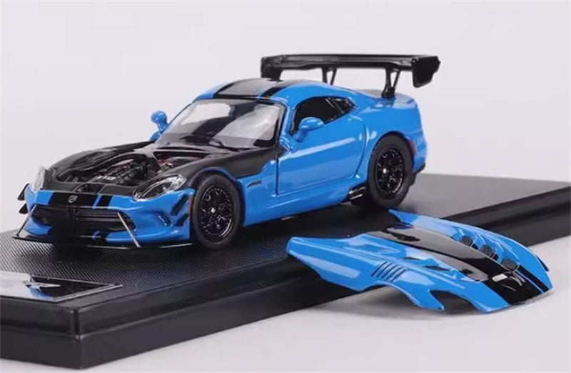 Hone Model Dodge VIPER ACR Competition Blue Limited Edition 299PCS ONLY 1:64 car Pre-built Model view5