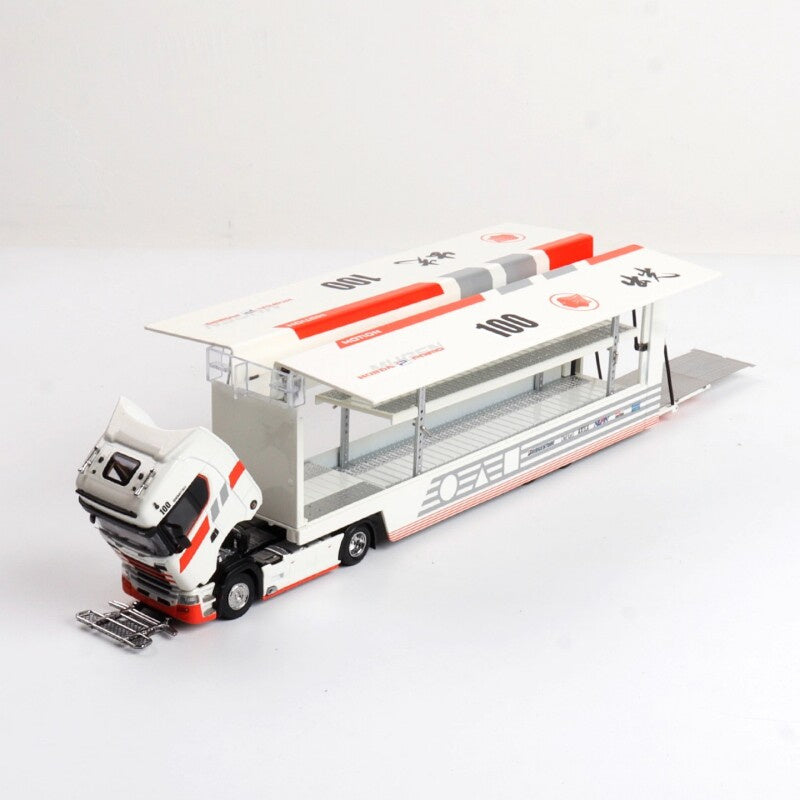 1:64 Scania S730 Honda Primo Chu Guang 100 Coating Red/White MAXWELL DIECAST Model