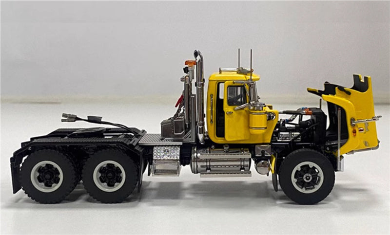 Heavy Haul Replicas Mack American Double Axle Truck Yellow/Black 1:50 Truck Pre-built Model